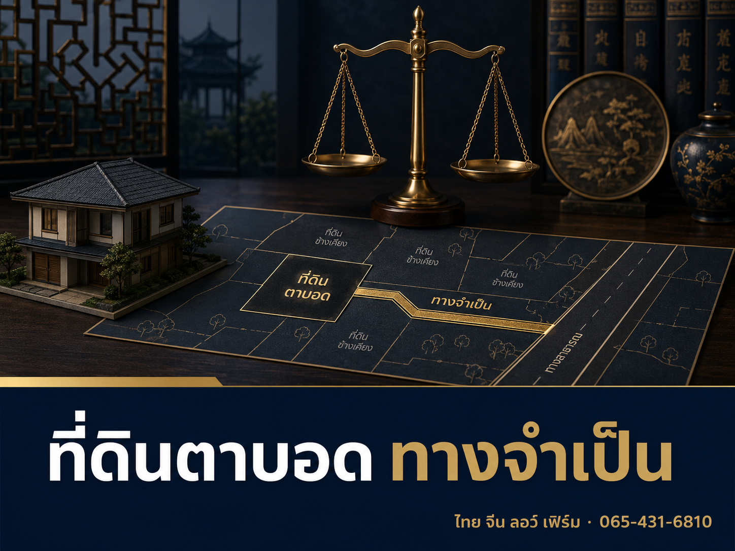 ที่ดินตาบอดไม่มีทางออก: ทางจำเป็น vs ภาระจำยอม