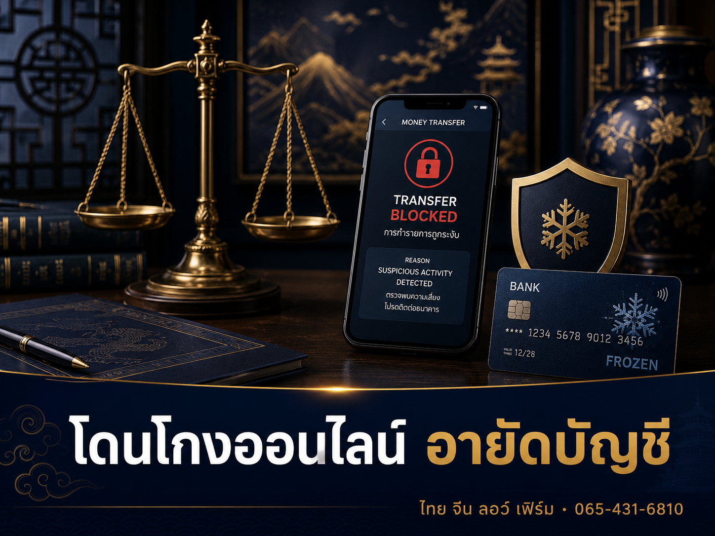 โดนโกงออนไลน์ อายัดบัญชีเอาเงินคืนได้ไหม + ขั้นตอน