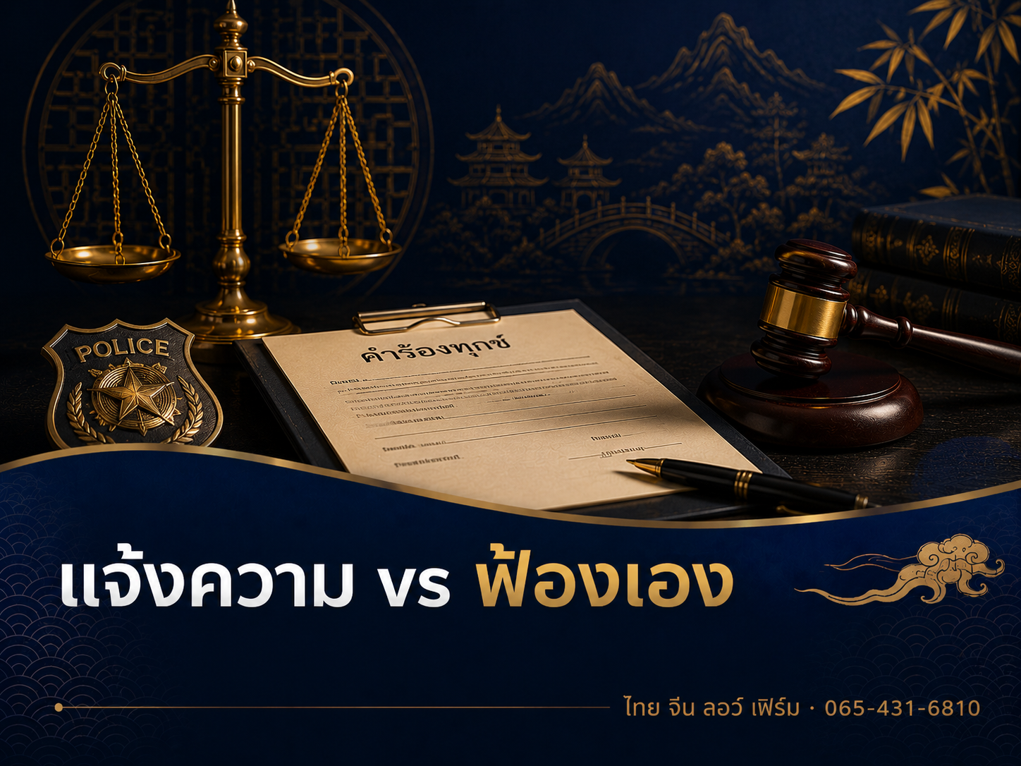 แจ้งความ vs ฟ้องคดีอาญาเอง ต่างกันอย่างไร เลือกทางไหน