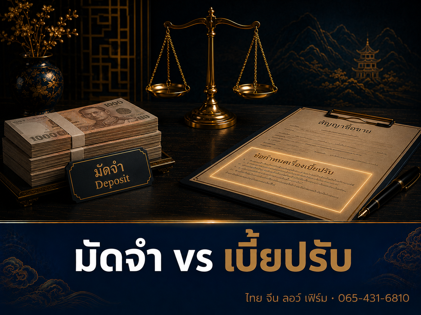 มัดจำ vs เบี้ยปรับ ต่างกันอย่างไร ริบ-เรียกคืนได้แค่ไหน