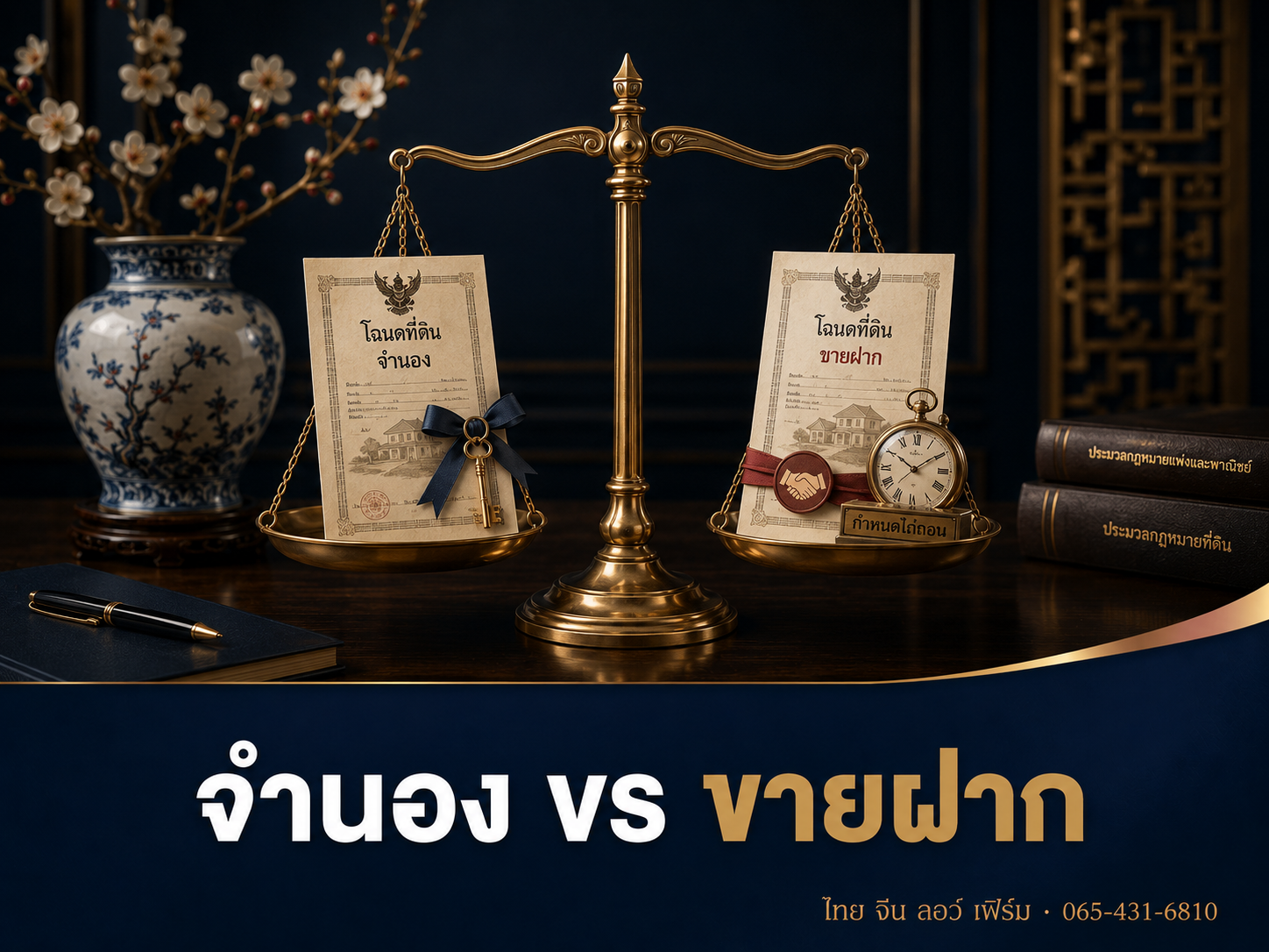 จำนอง vs ขายฝากที่ดิน ต่างกันอย่างไร เสี่ยงเสียที่แค่ไหน