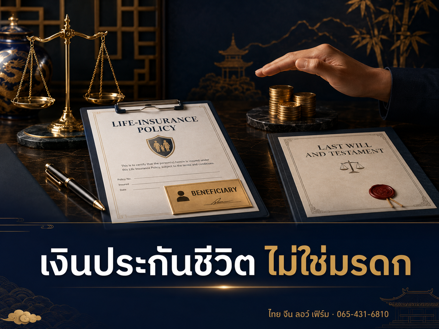 เงินประกันชีวิต/ฌาปนกิจ เป็นมรดกไหม ใครมีสิทธิได้