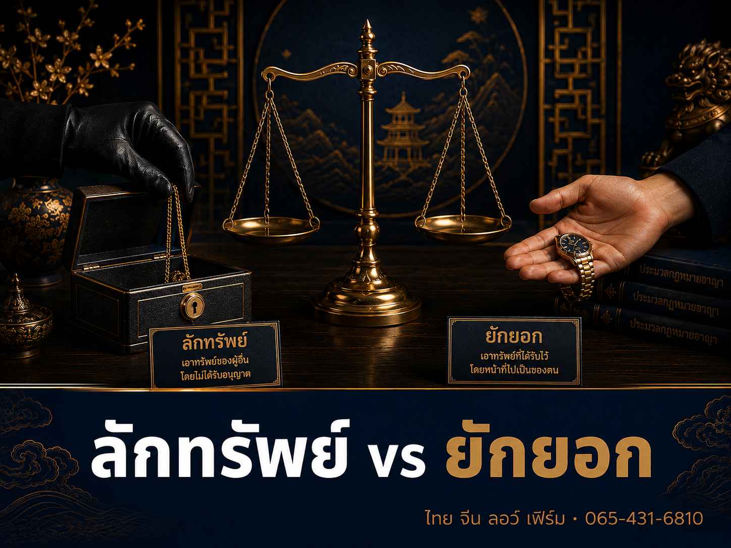 ลักทรัพย์ vs ยักยอกทรัพย์ ต่างกันอย่างไร แจ้งฐานไหน
