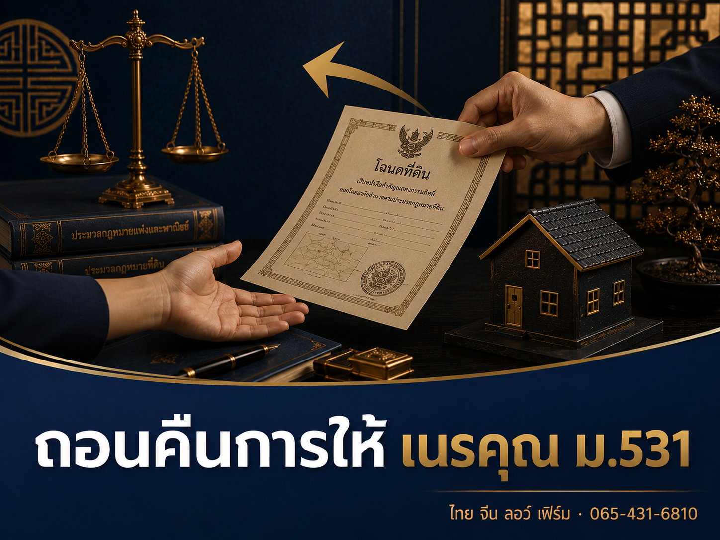 ยกที่ดินให้ลูกแล้วเนรคุณ ถอนคืนการให้ได้ไหม ม.531