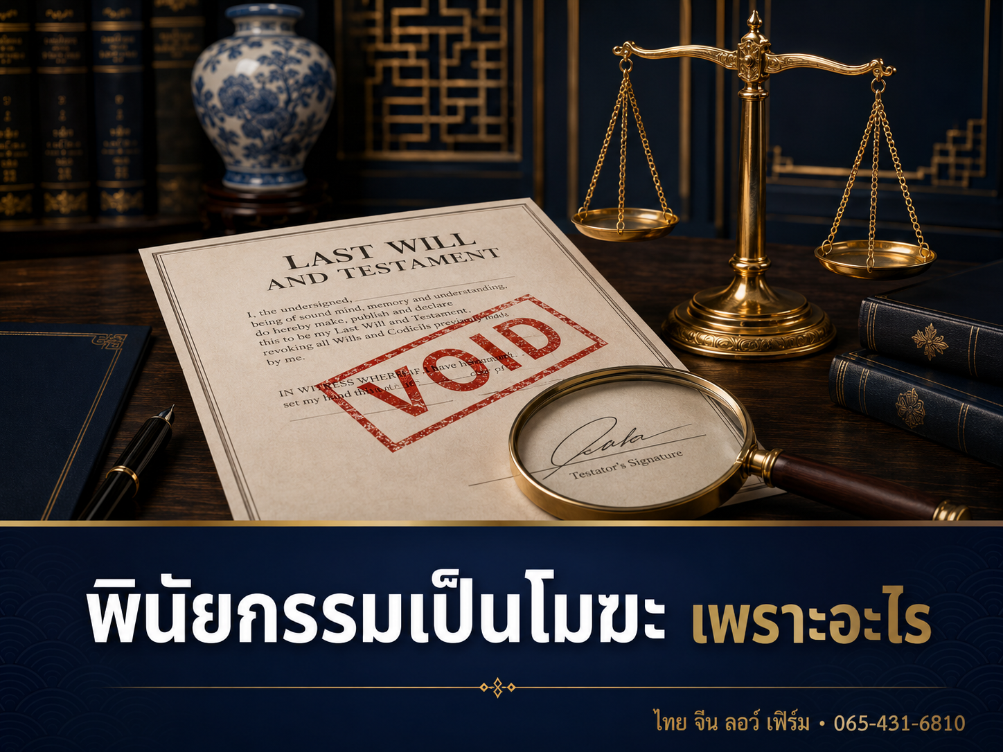 พินัยกรรมเป็นโมฆะ ถูกคัดค้านเพราะอะไร ทำให้สมบูรณ์อย่างไร
