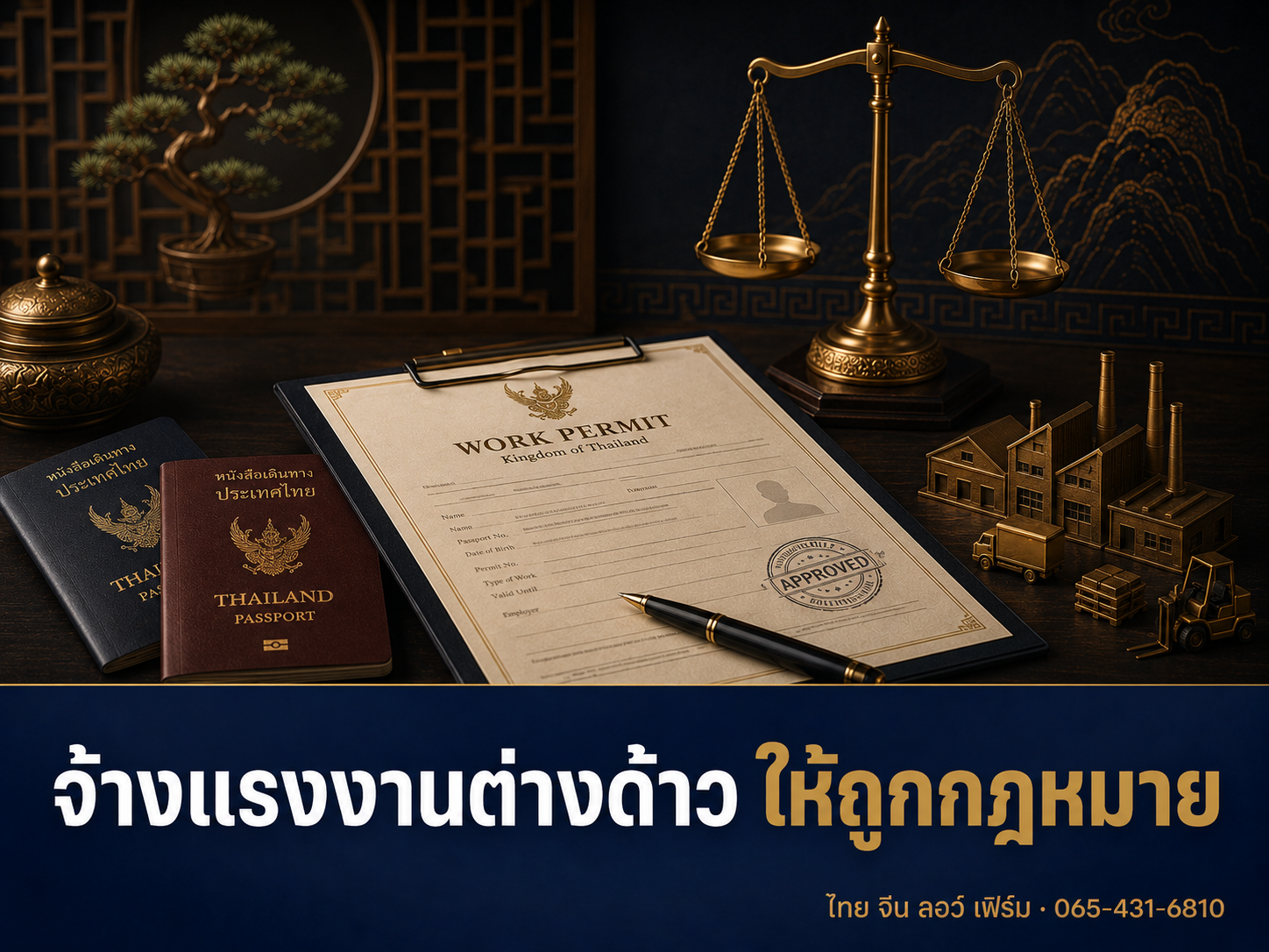 จ้างแรงงานต่างด้าวให้ถูกกฎหมาย ใบอนุญาตทำงาน-โทษ