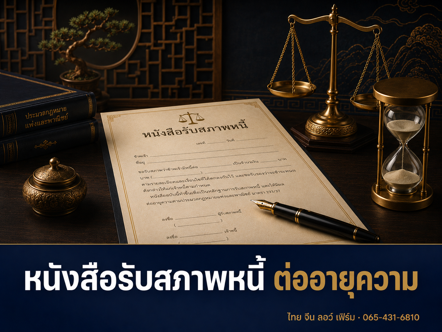 หนังสือรับสภาพหนี้ ทำอย่างไร มีผลต่ออายุความอย่างไร