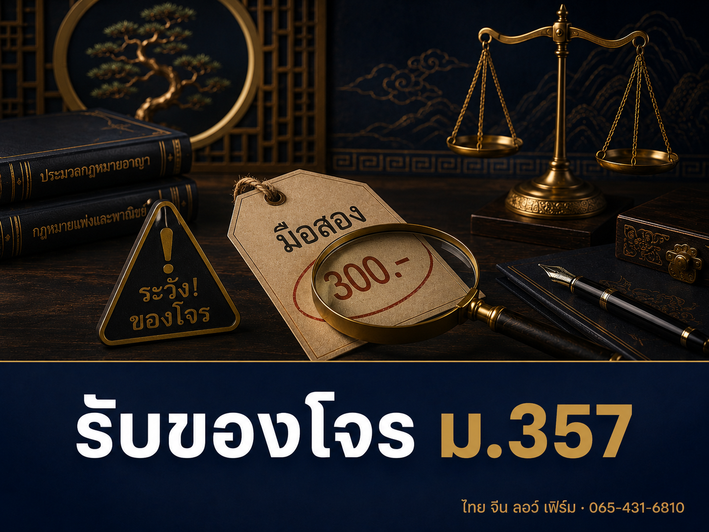 รับของโจร ม.357 ซื้อของมือสองเป็นของโจร ผิดไหม