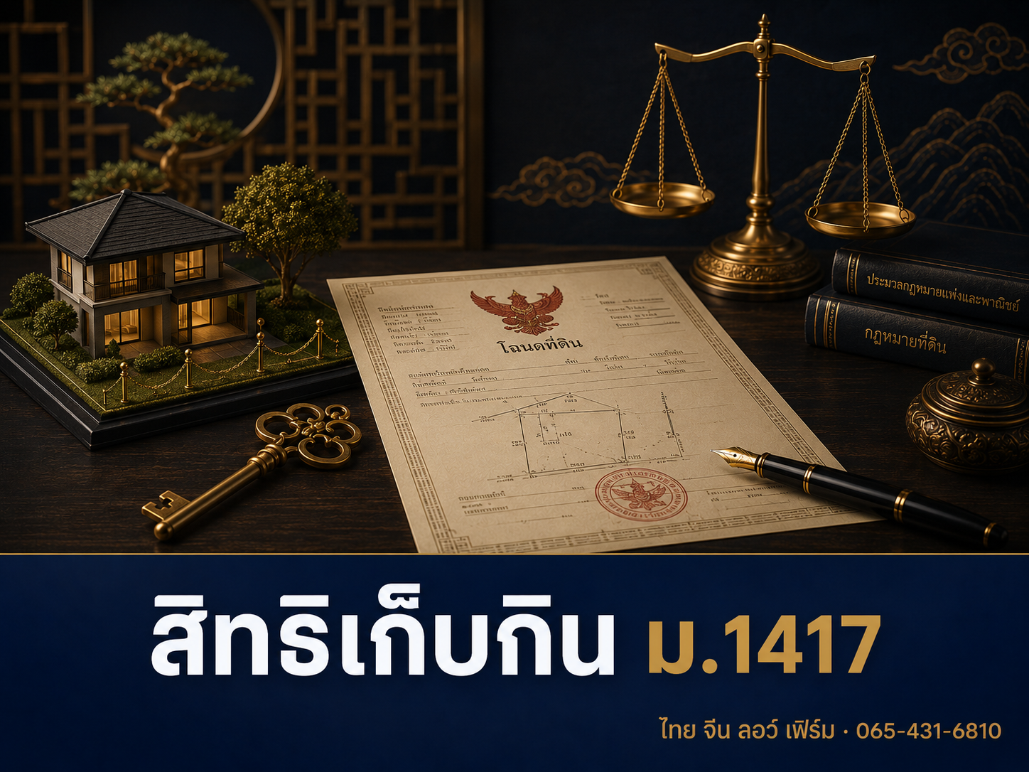 สิทธิเก็บกินบนที่ดิน คืออะไร จดทะเบียนอย่างไร ม.1417