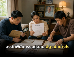 ลายมือไม่เหมือนพ่อเลย สงสัยพินัยกรรมปลอม พิสูจน์อย่างไร