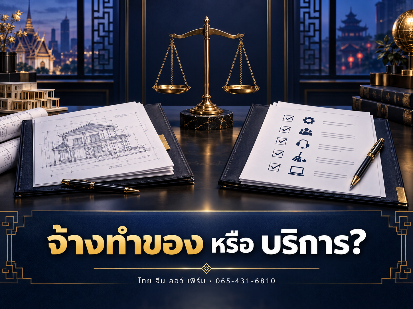 สัญญาจ้างทำของ ต่างจากสัญญาจ้างบริการอย่างไร