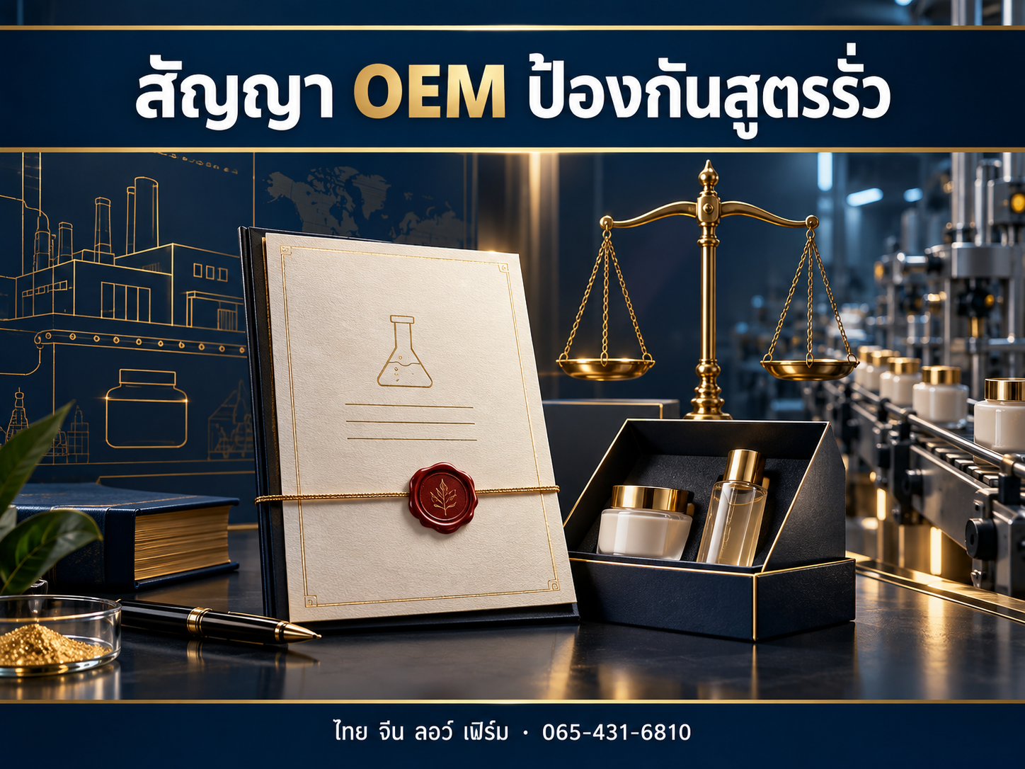 สัญญาจ้างผลิตสินค้า OEM ต้องมีอะไร ป้องกันสูตรรั่ว