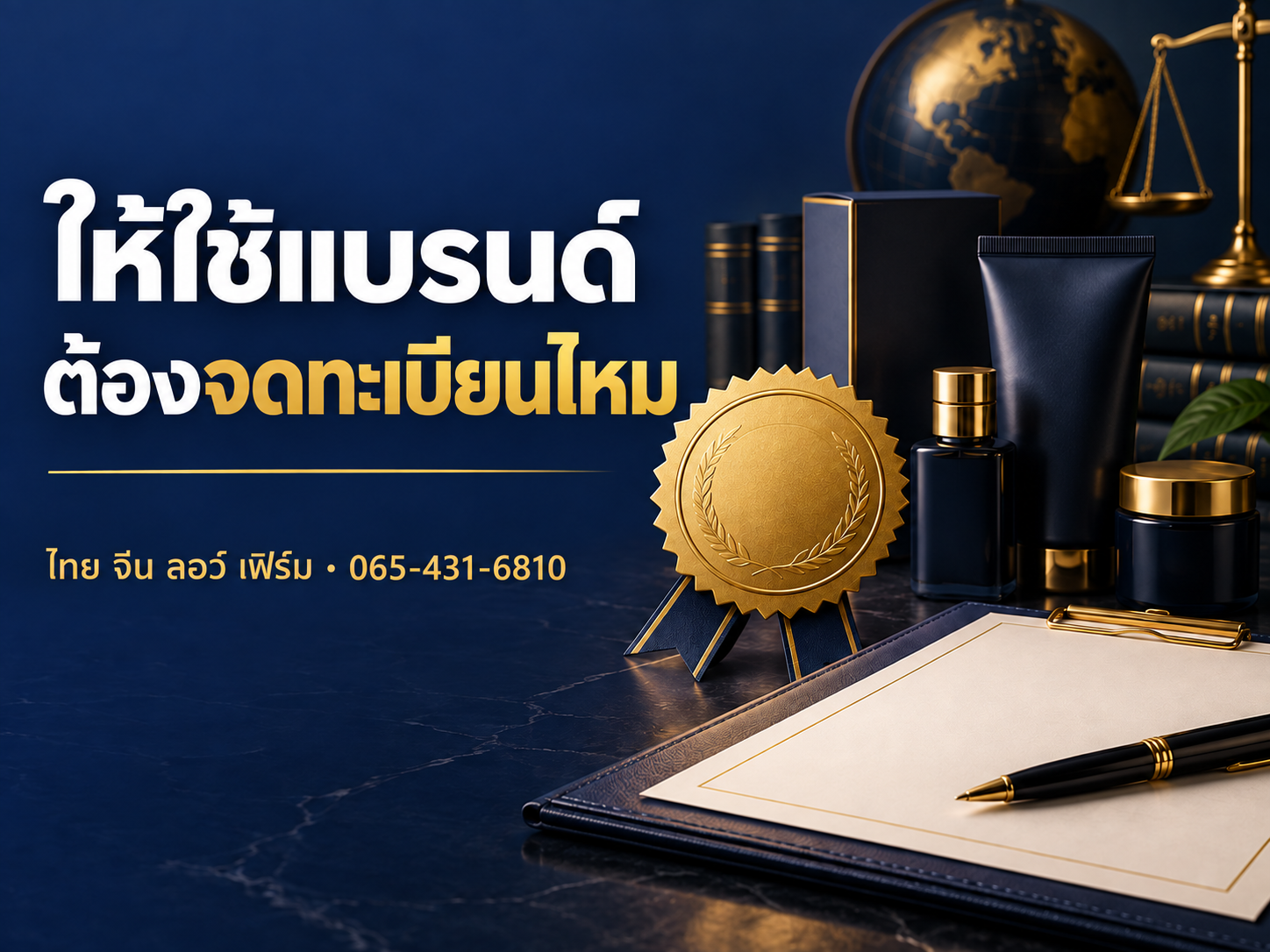 สัญญาอนุญาตใช้เครื่องหมายการค้า ต้องจดทะเบียนไหม