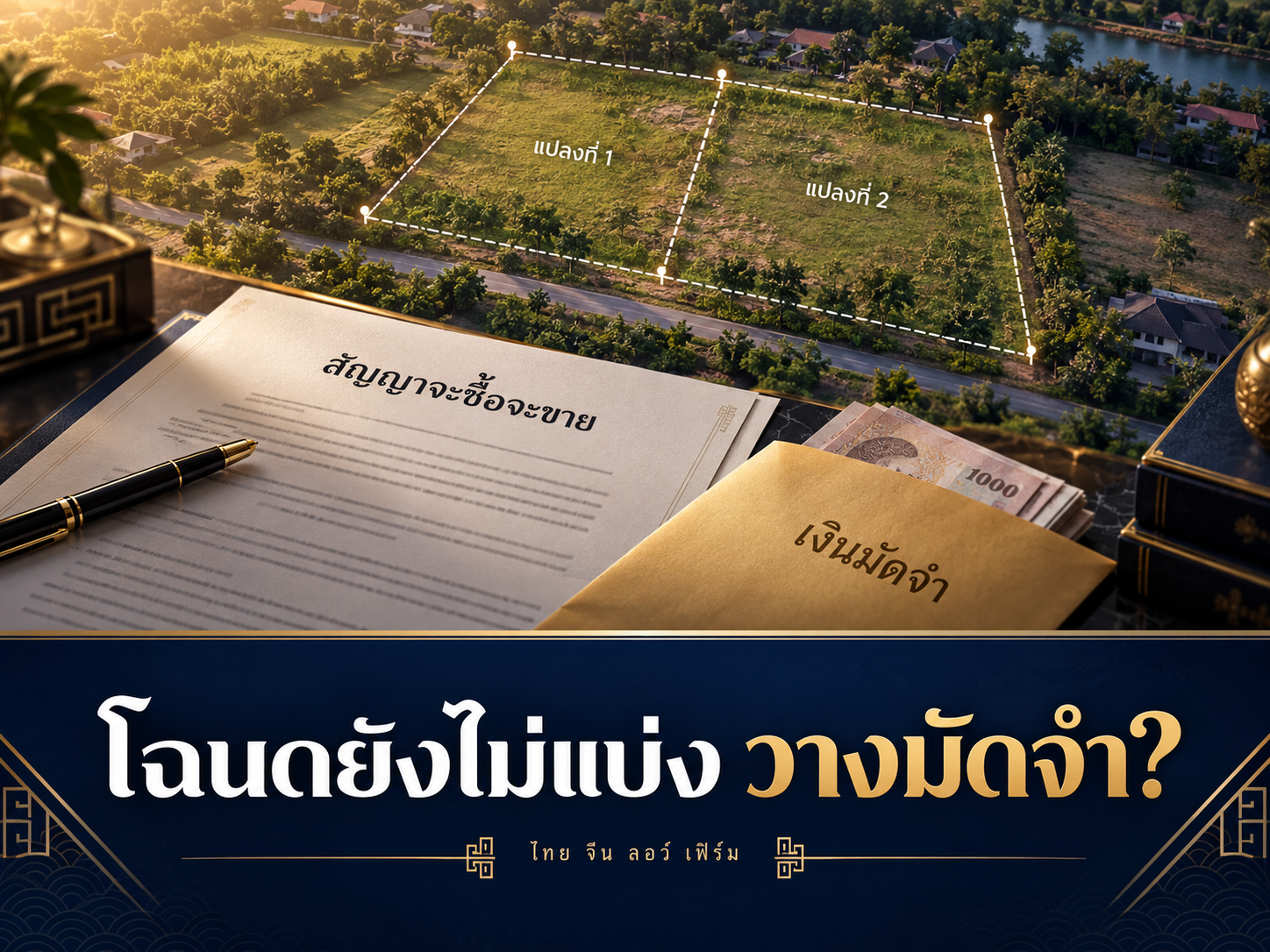 ซื้อที่ดินที่ยังไม่แบ่งโฉนด วางมัดจำอย่างไร