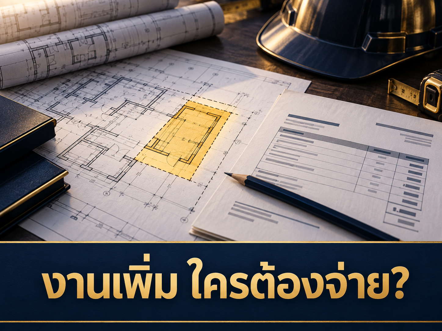 ผู้รับเหมาขอค่างานเพิ่ม ต้องจ่ายไหม ตรวจสัญญาตรงไหน