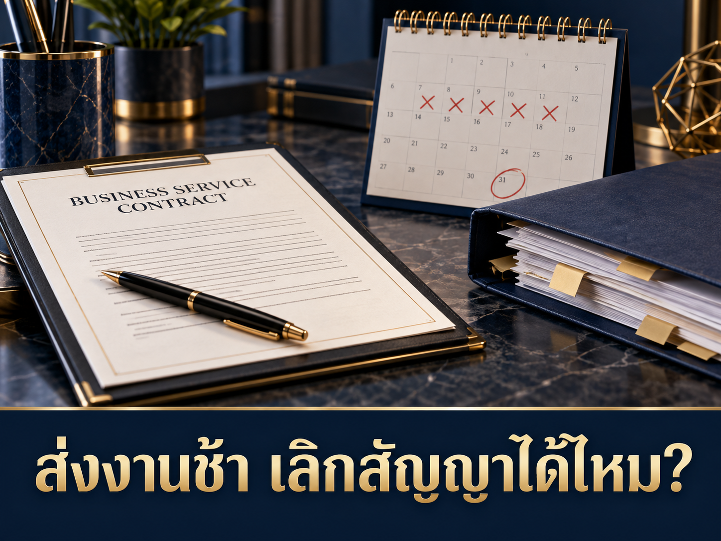 คู่ค้าส่งงานช้า บอกเลิกสัญญาและเรียกเงินคืนได้ไหม