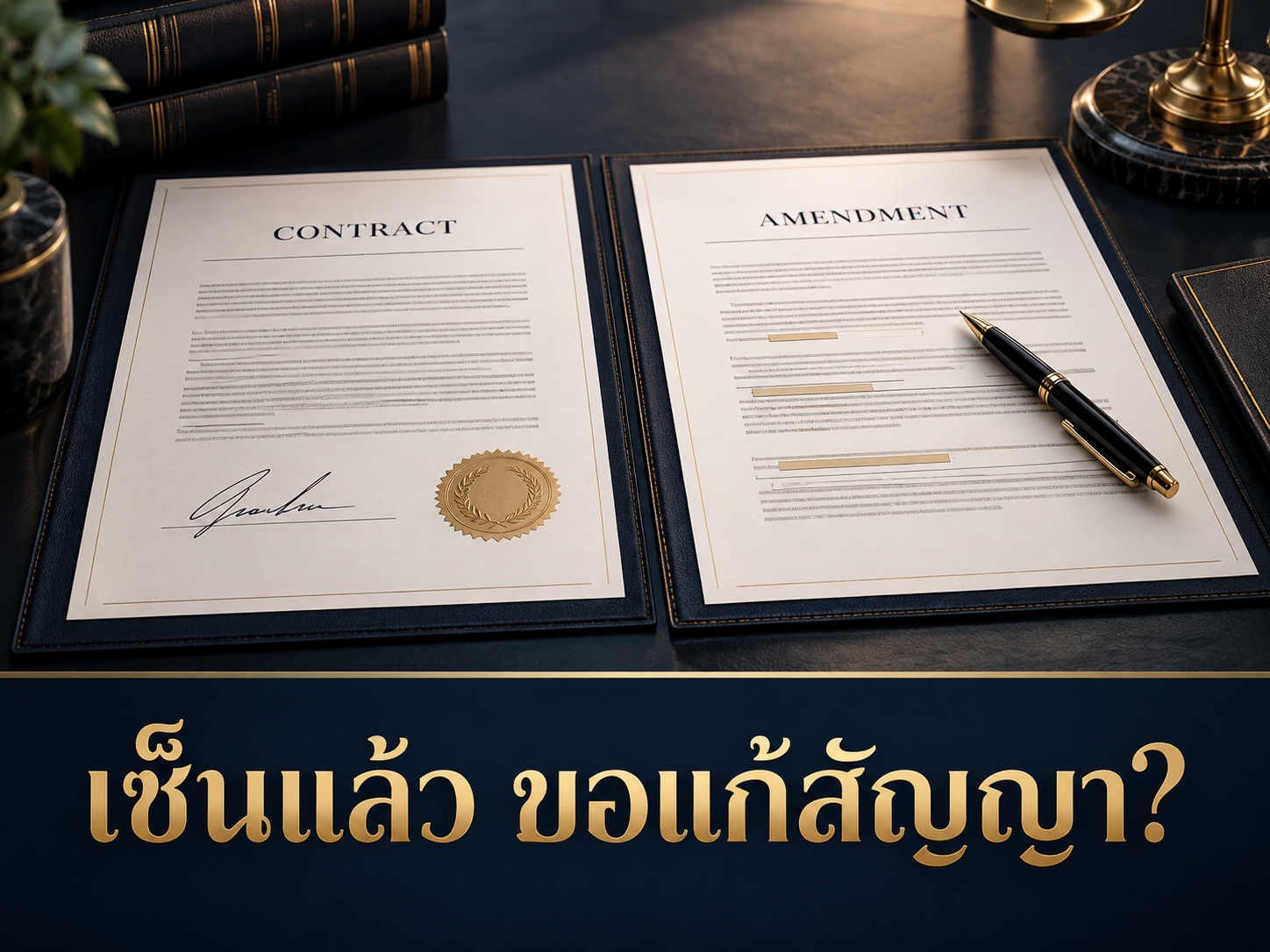 เซ็นสัญญาแล้ว คู่ค้าขอแก้เงื่อนไข ต้องทำอย่างไร