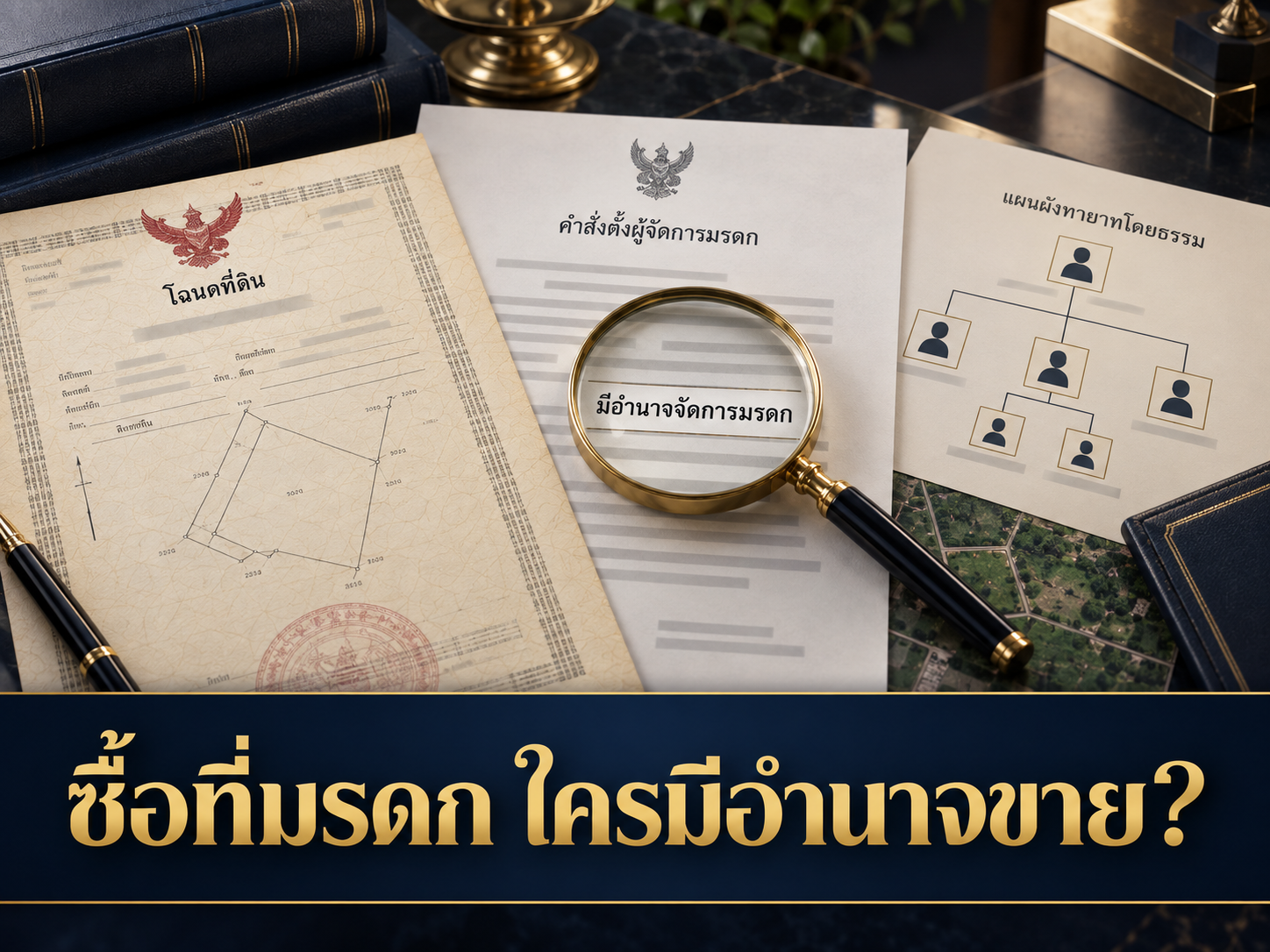 ซื้อที่ดินจากผู้จัดการมรดก ต้องตรวจอำนาจอะไรบ้าง