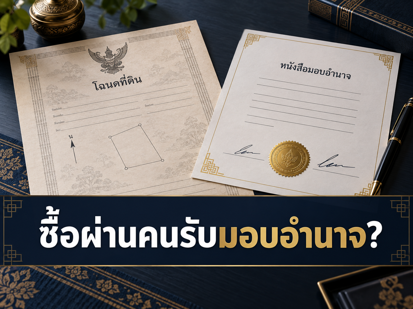 ซื้อที่ดินผ่านผู้รับมอบอำนาจ ตรวจอะไร ก่อนวางมัดจำ