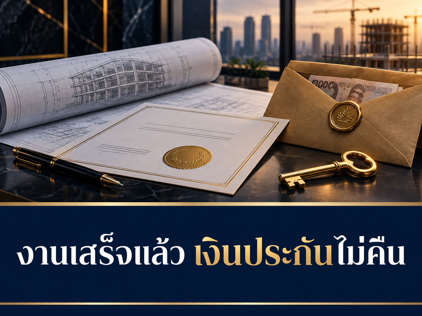 งานเสร็จแล้วแต่ไม่คืนเงินประกันผลงาน ทำอย่างไร