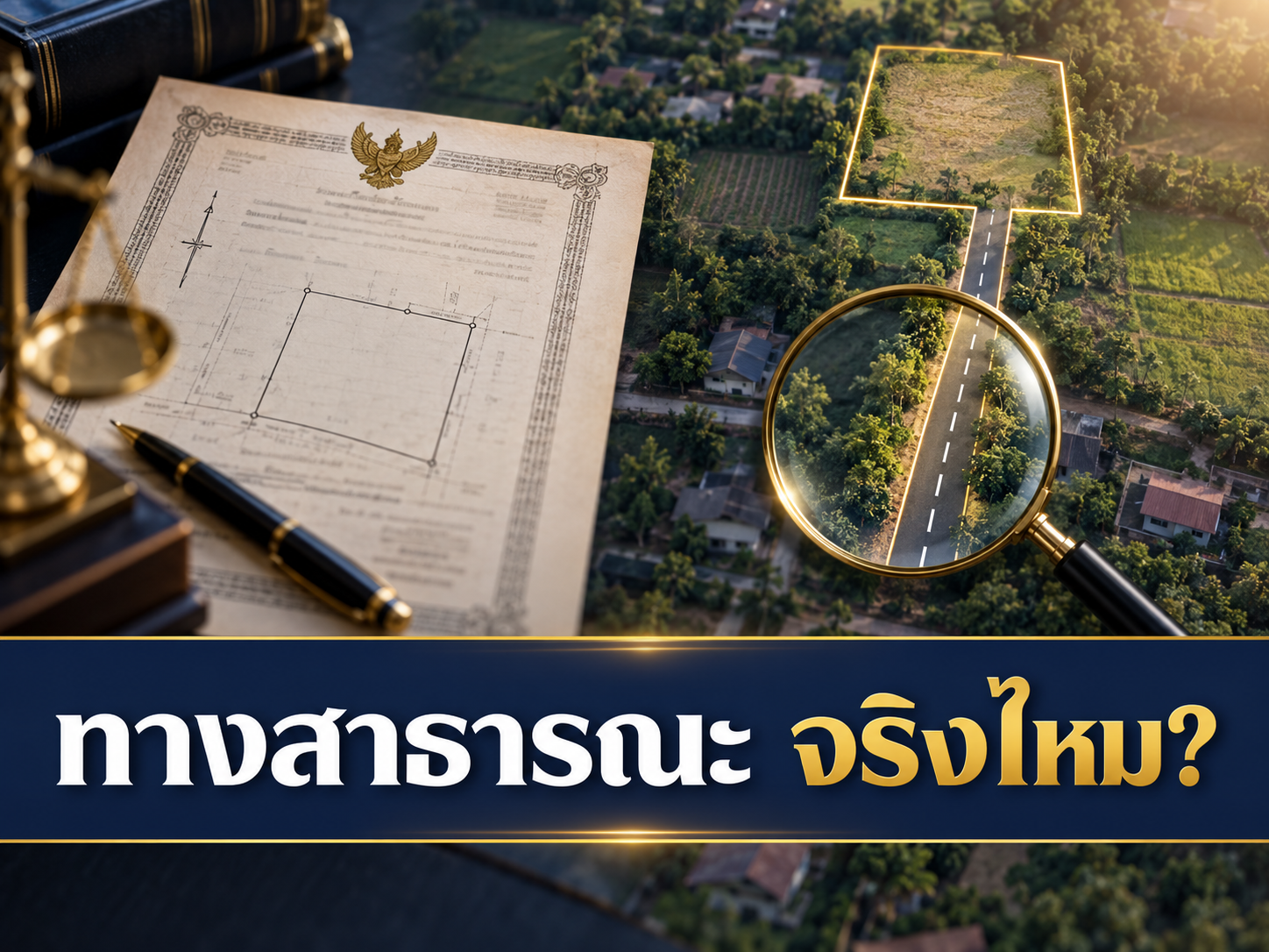 ทางเข้าที่ดินเป็นทางสาธารณะจริงไหม ก่อนซื้อเช็กอย่างไร