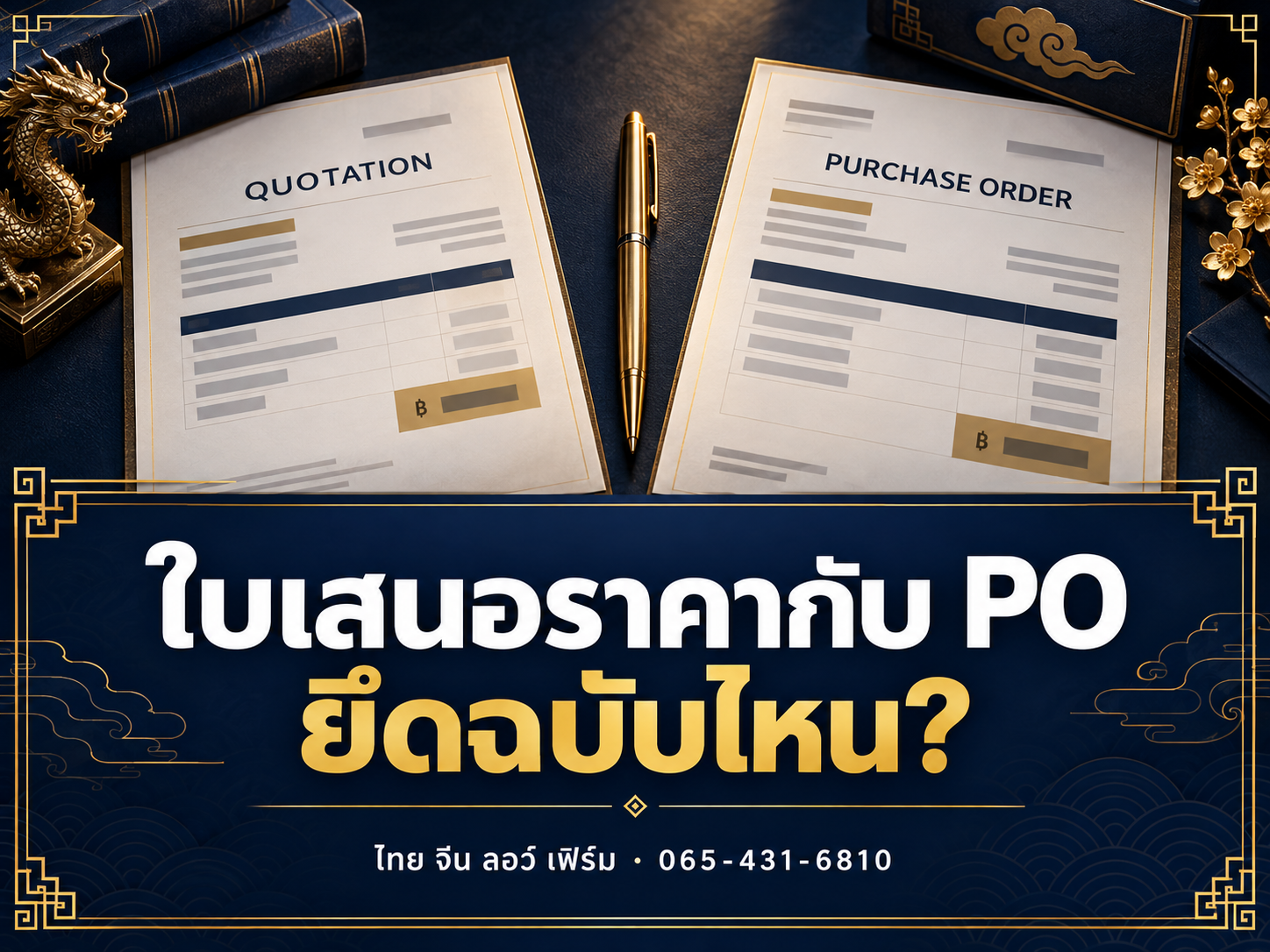 ใบเสนอราคากับใบสั่งซื้อไม่ตรงกัน ต้องยึดฉบับไหน