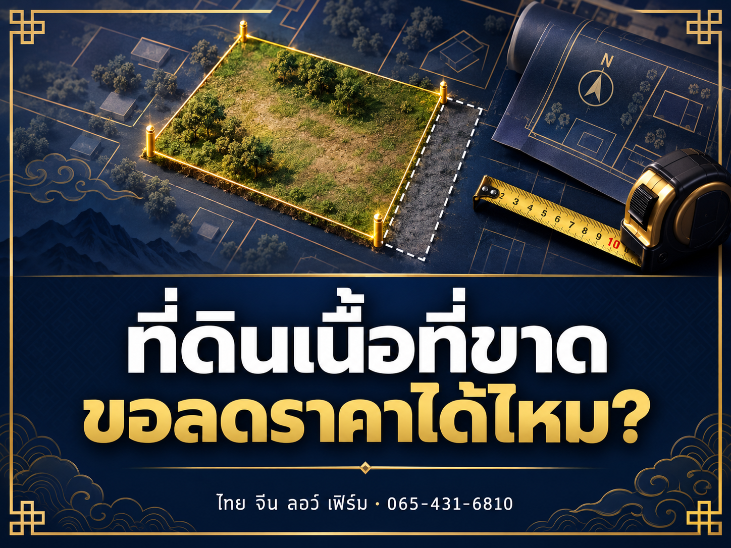 ซื้อที่ดินแล้วเนื้อที่ขาด ขอลดราคาหรือเลิกสัญญาได้ไหม