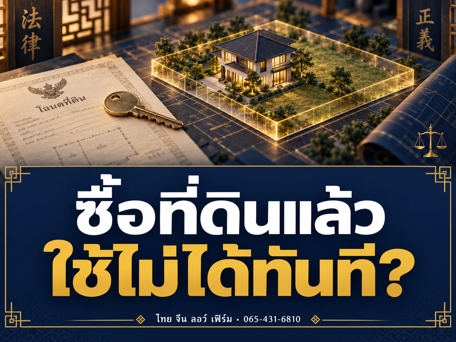 ซื้อที่ดินติดสิทธิเก็บกิน เข้าใช้ที่ดินได้เมื่อไร
