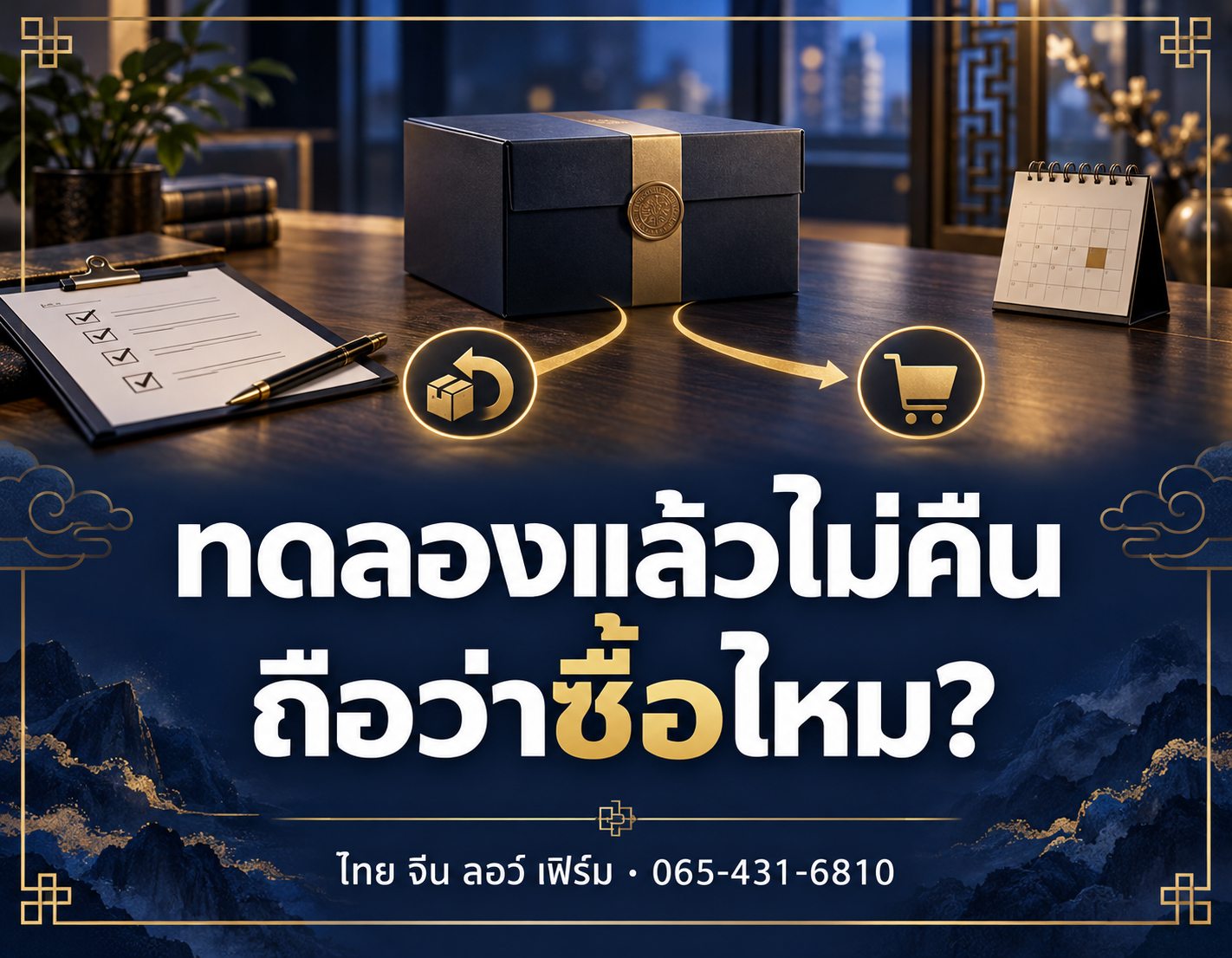 ให้ลูกค้าทดลองสินค้าแล้วไม่คืน ถือว่าซื้อแล้วไหม