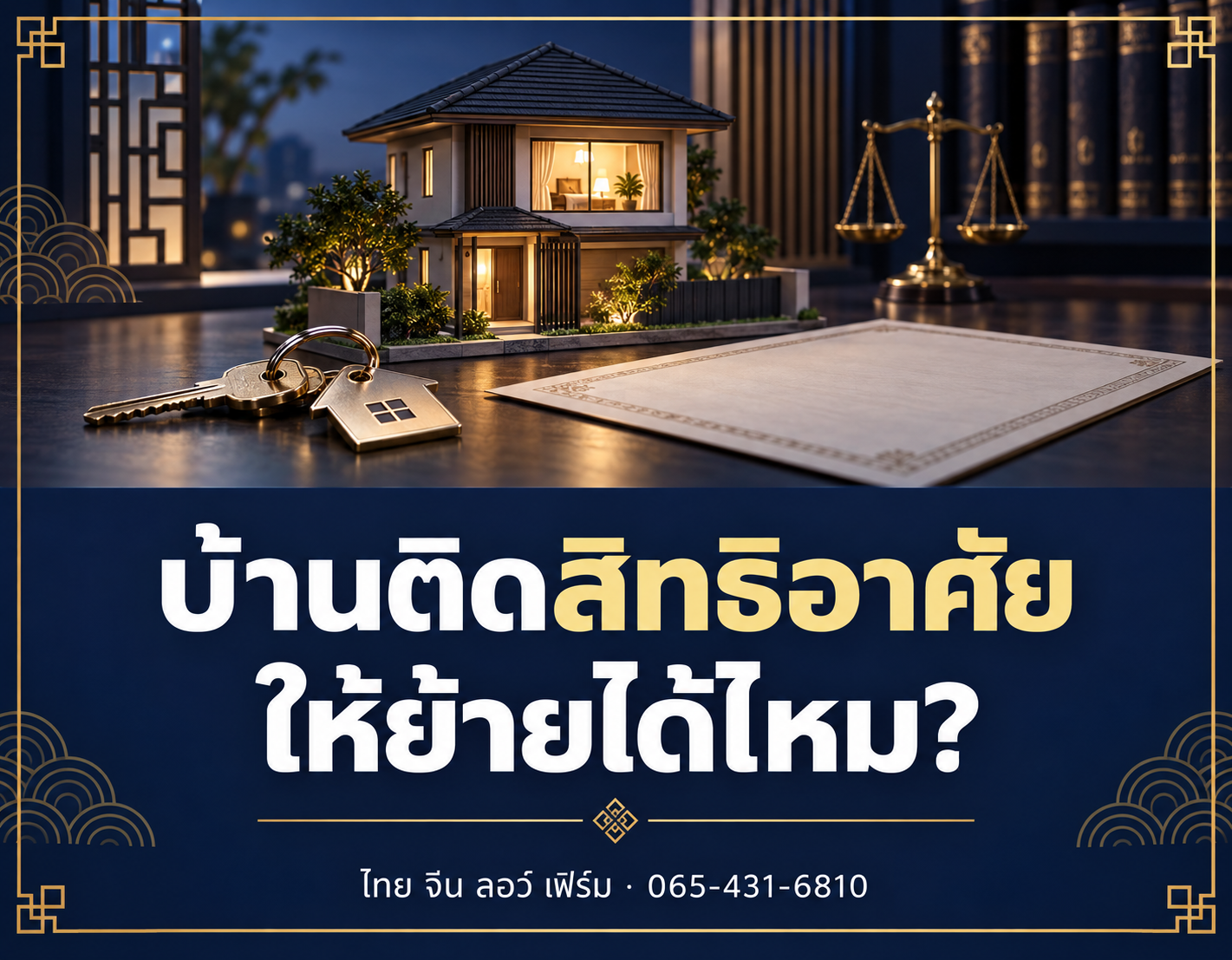 ซื้อบ้านติดสิทธิอาศัย ให้คนอยู่เดิมย้ายออกได้ไหม