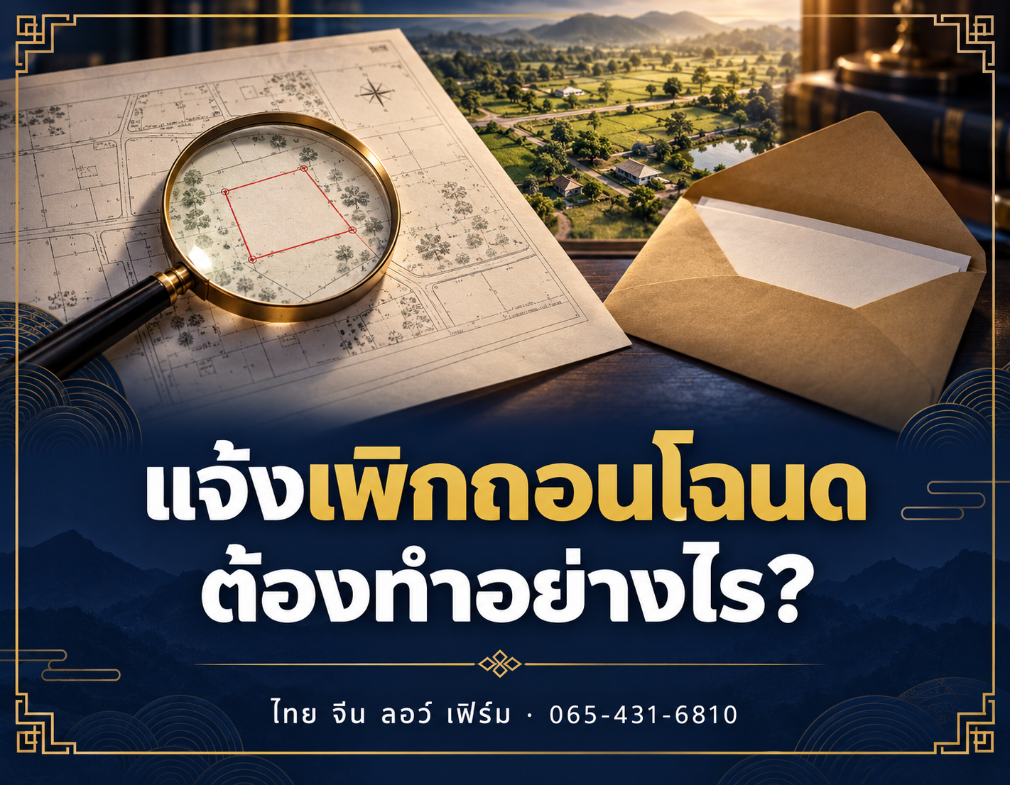 ซื้อที่ดินแล้วถูกแจ้งเพิกถอนโฉนด ต้องทำอย่างไร