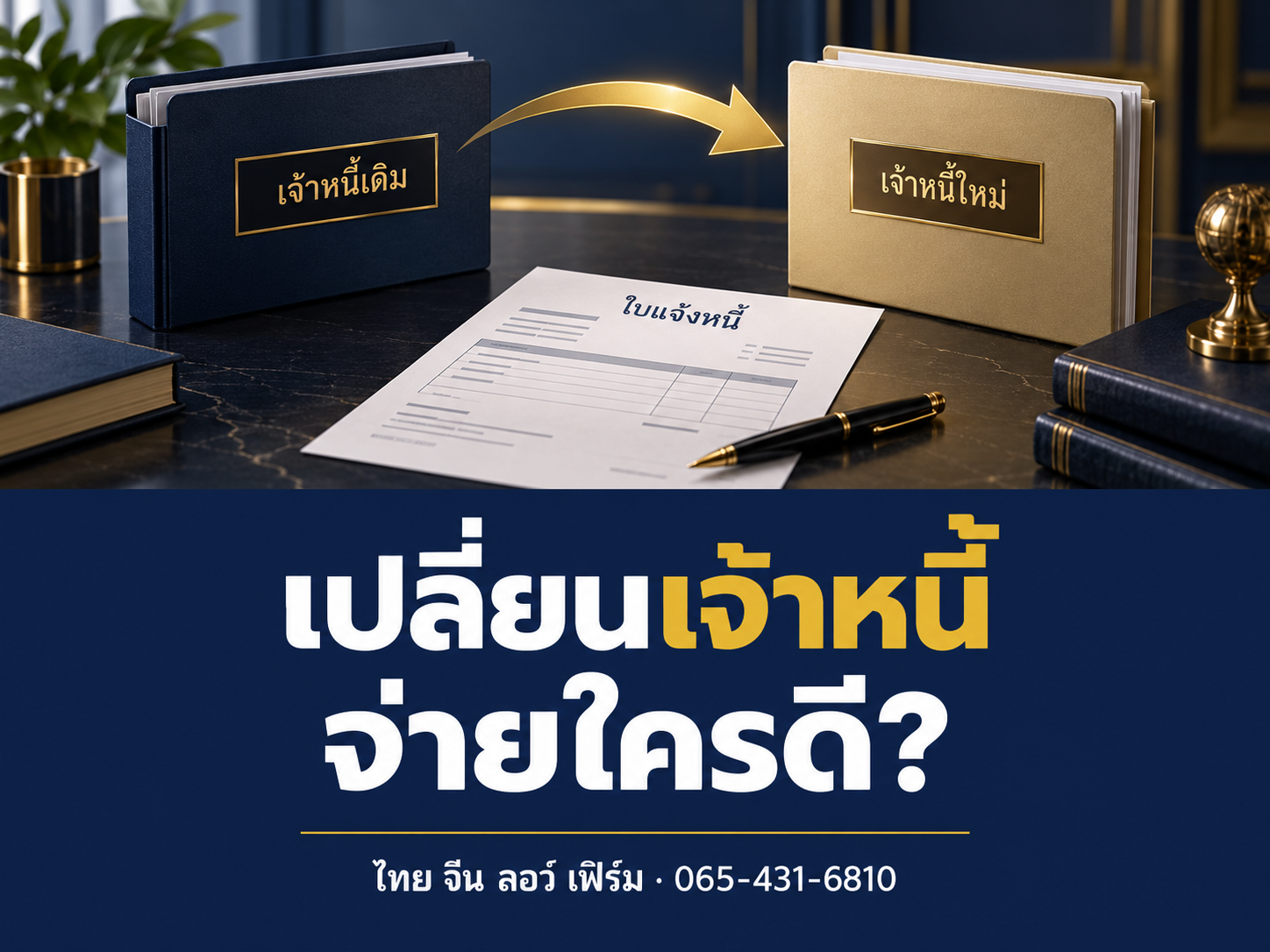 ได้รับหนังสือโอนหนี้การค้า ต้องจ่ายใคร ระวังเซ็นอะไร