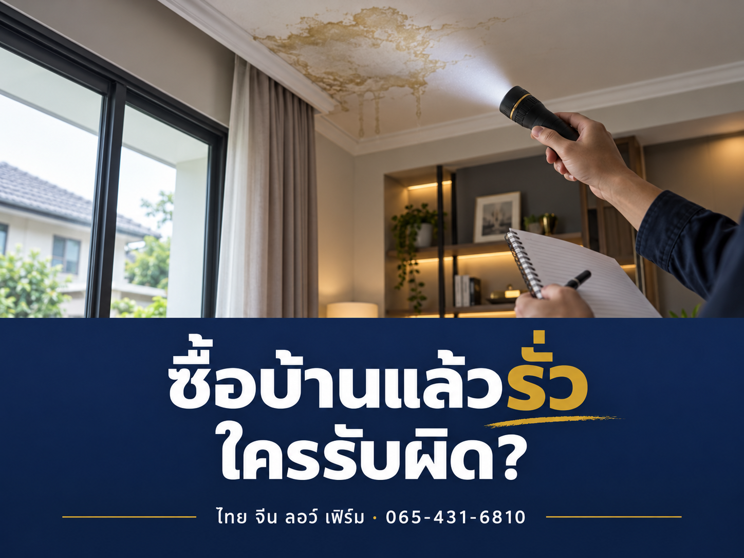 ซื้อบ้านมือสองแล้วพบรั่วซึม ผู้ขายต้องรับผิดไหม
