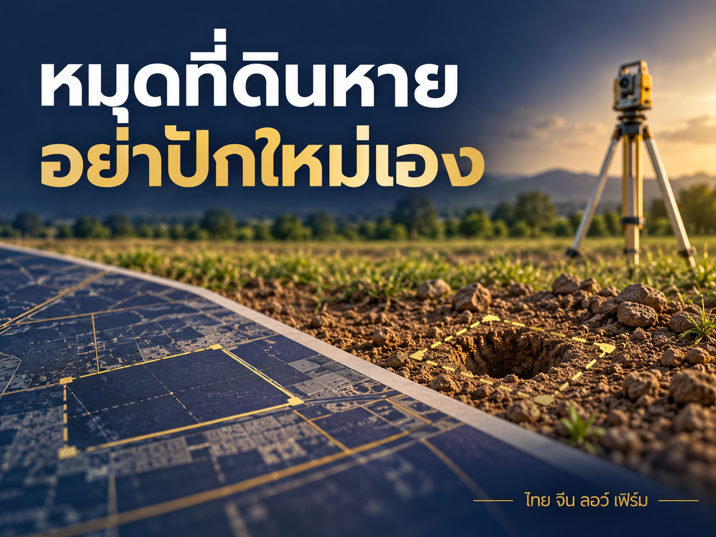 หมุดที่ดินหายหรือถูกย้าย ต้องทำอย่างไร