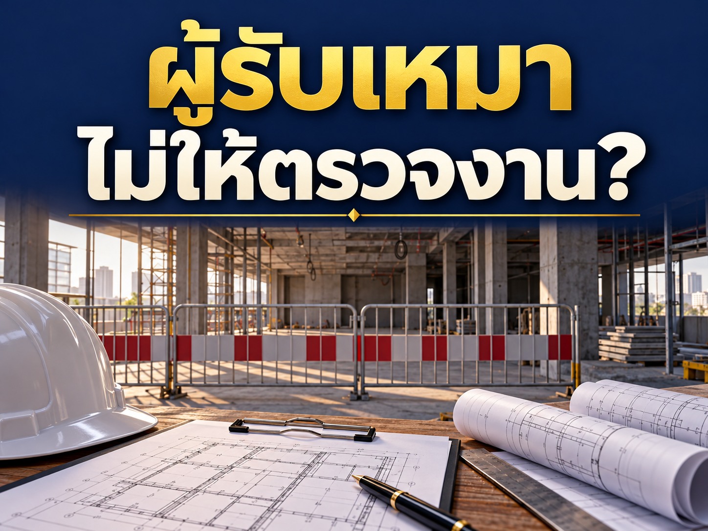 ผู้รับเหมาไม่ให้ตรวจงานก่อนส่งมอบ ต้องทำอย่างไร