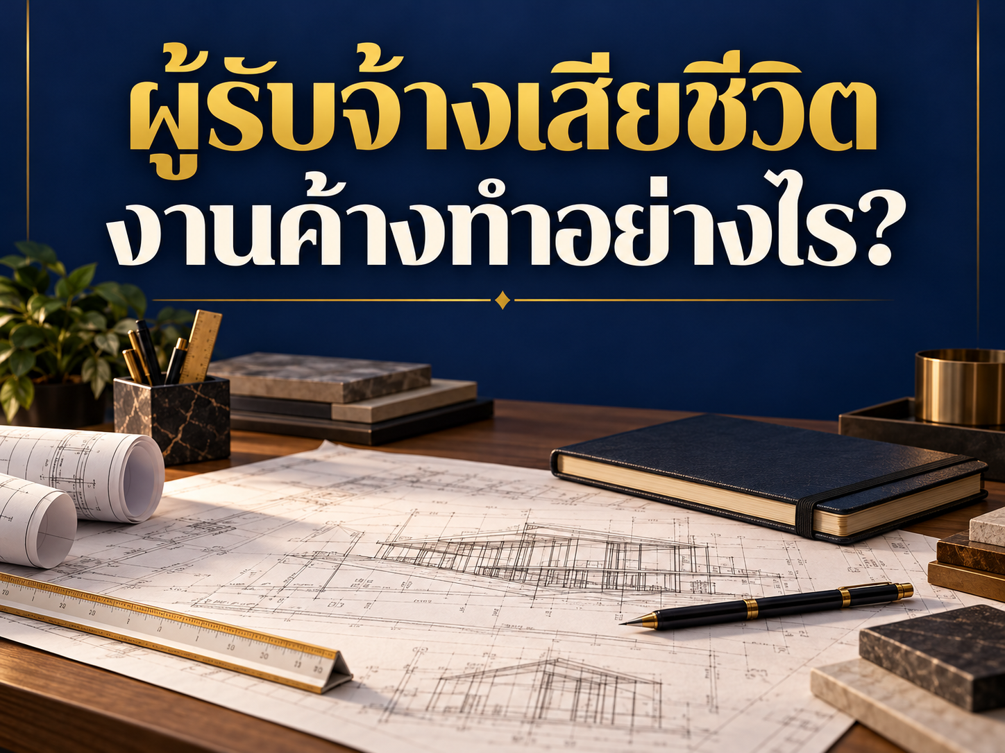 ผู้รับจ้างเสียชีวิตก่อนงานเสร็จ ต้องทำอย่างไร