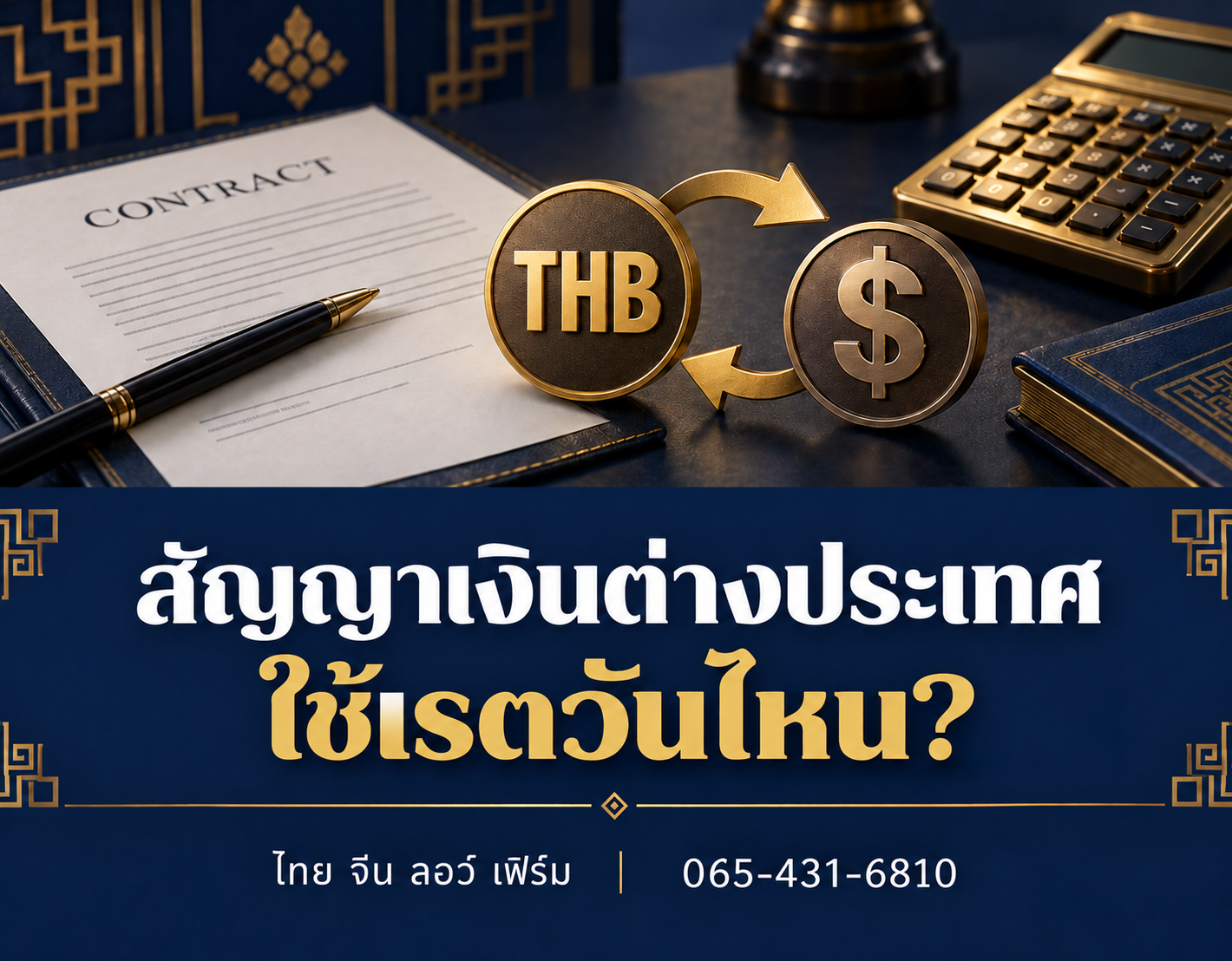 สัญญาเป็นเงินต่างประเทศ จ่ายบาทใช้เรตวันไหน