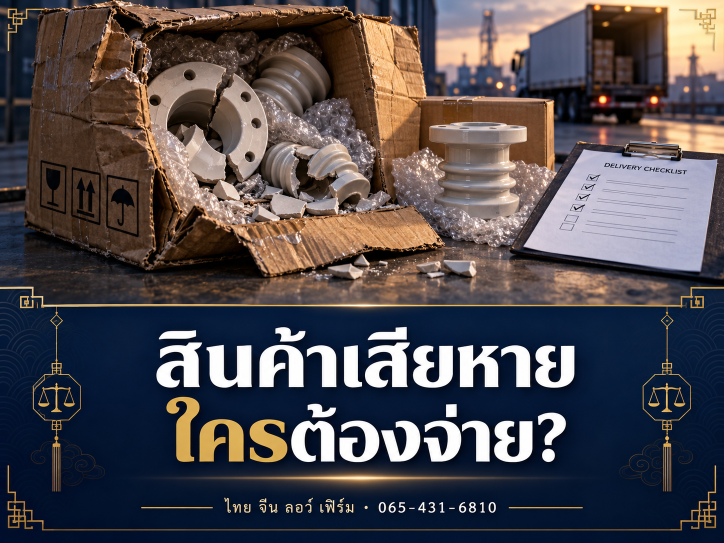 สินค้าเสียหายระหว่างขนส่ง ต้องเรียกใครและแจ้งเมื่อไร