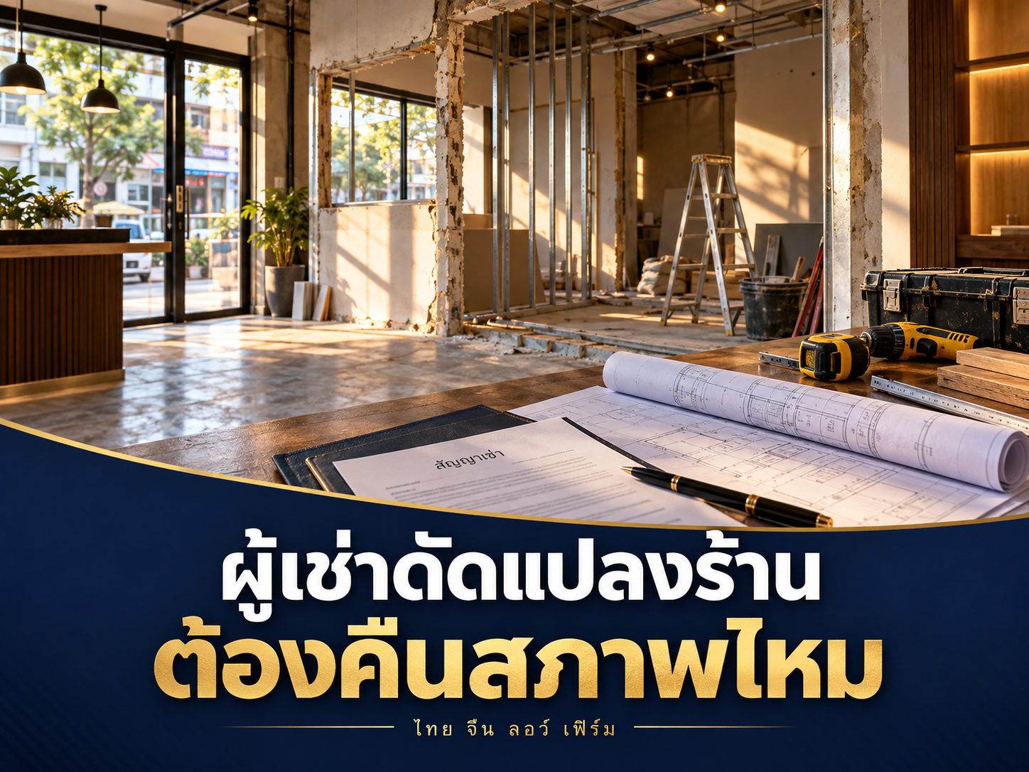 ผู้เช่าดัดแปลงร้านโดยไม่ขออนุญาต ต้องคืนสภาพไหม