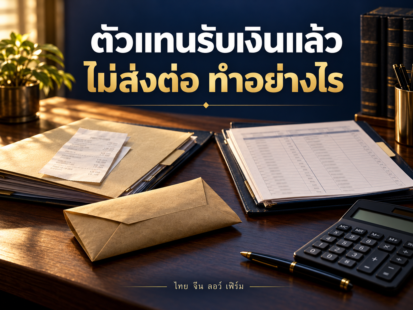 ตัวแทนรับเงินลูกค้าแล้วไม่ส่งบริษัท ต้องทำอย่างไร
