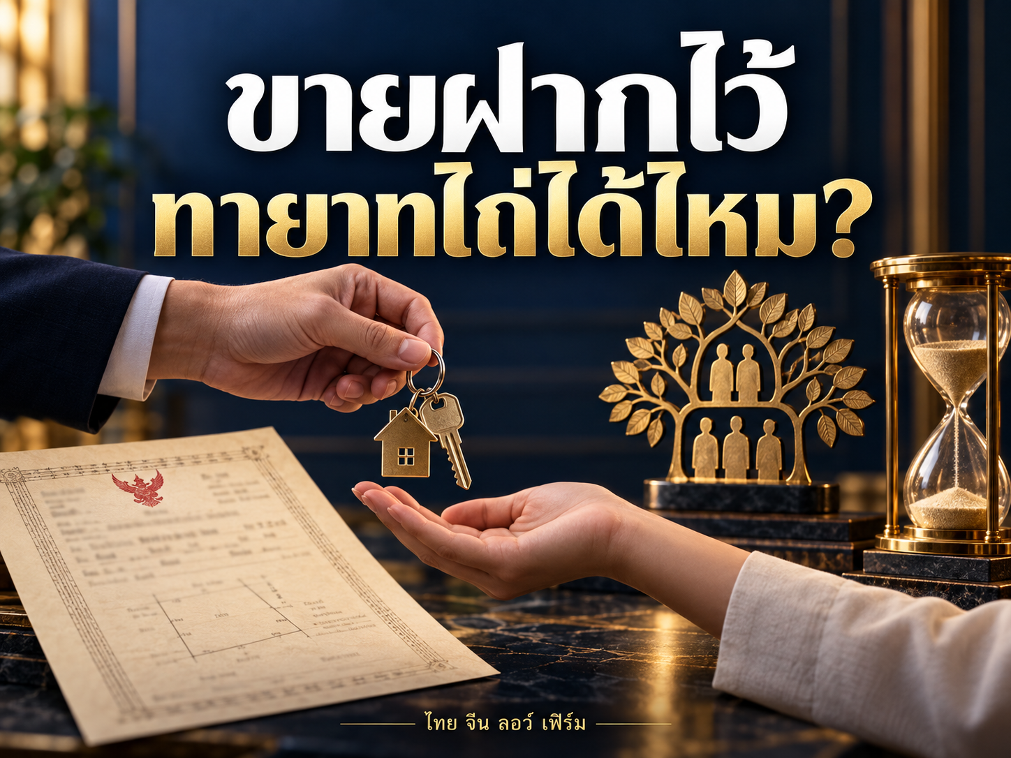 ผู้ขายฝากที่ดินเสียชีวิต ทายาทไถ่คืนอย่างไร