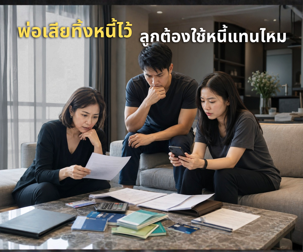 พ่อเสียทิ้งหนี้บัตรเครดิตไว้ ลูกต้องใช้หนี้แทนไหม