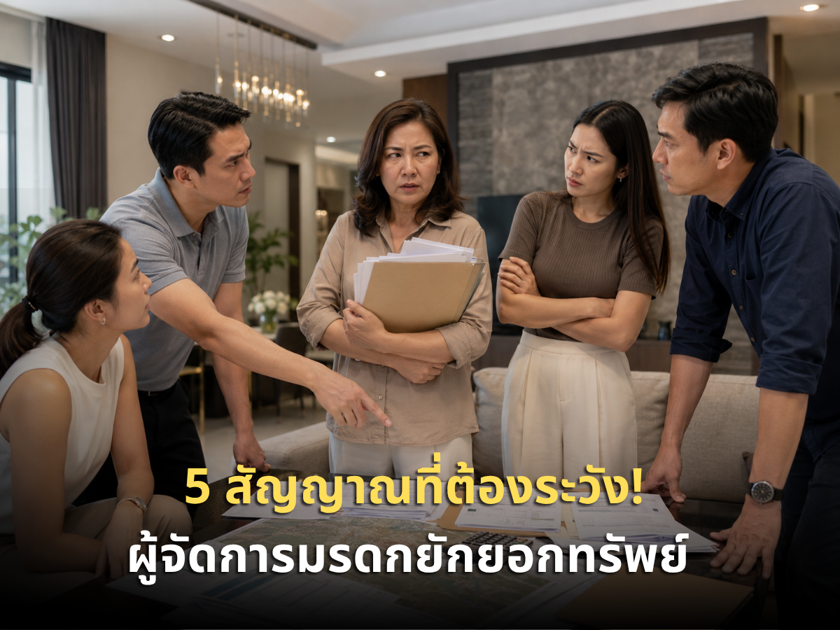 ผู้จัดการมรดกถอนเงินพ่อไปใช้เอง ชี้ 5 สัญญาณว่ากำลังโดนโกง