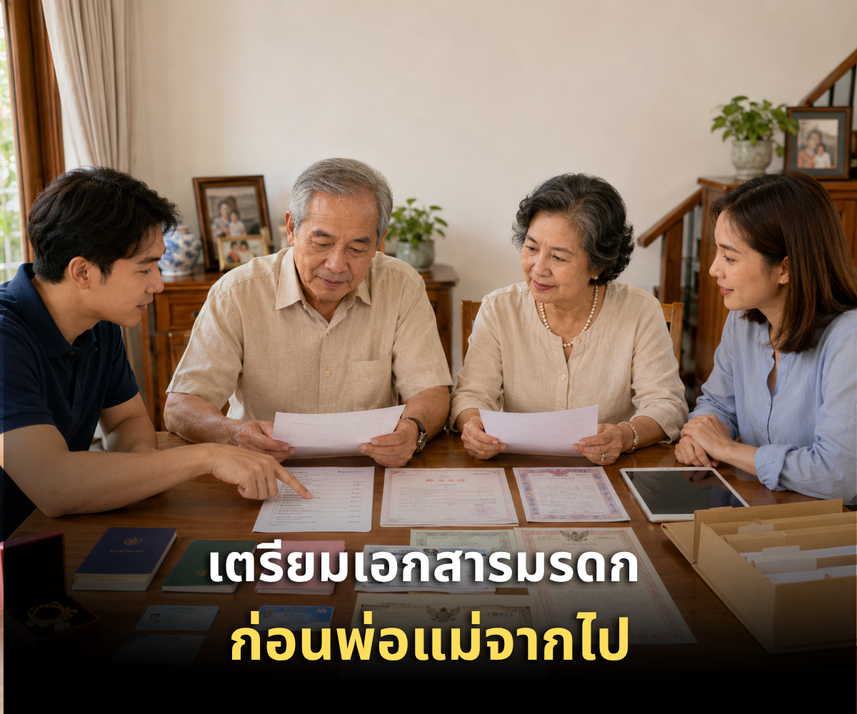 พ่อแม่เริ่มสูงวัย ลูกควรเตรียมเอกสารมรดกอะไรไว้บ้าง
