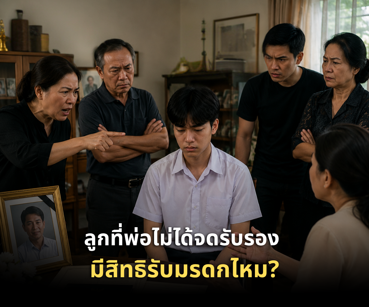 ลูกที่พ่อไม่ได้จดรับรอง แต่เลี้ยงมาตลอด มีสิทธิรับมรดกไหม