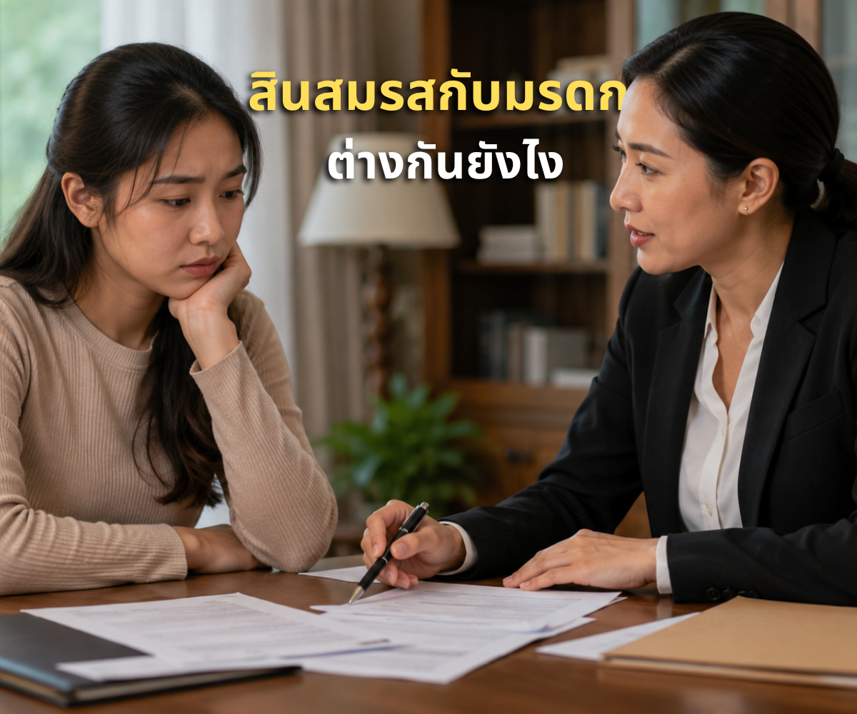 สินสมรสกับมรดก ต่างกันอย่างไร แยกให้ถูกก่อนแบ่ง